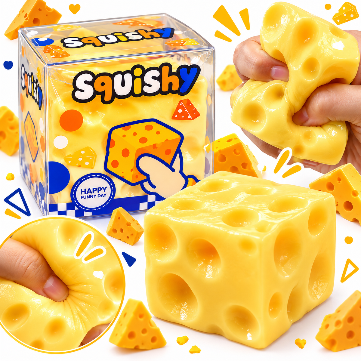 Cheese Squishy Toy – Käse Squishy