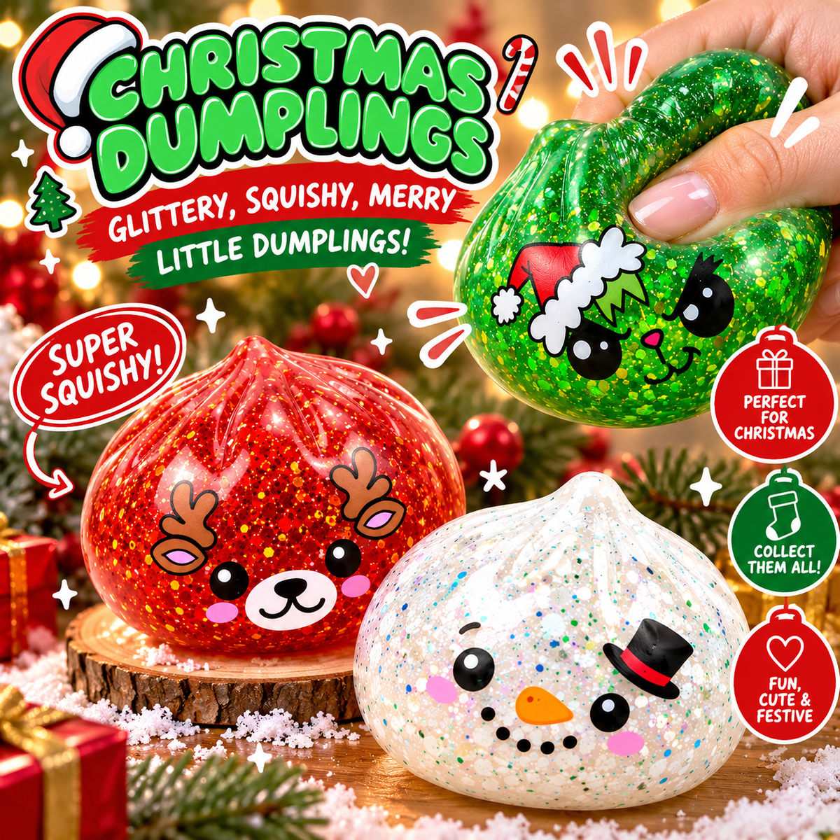 Glitter Christmas Mystery Dumpling