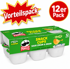 Pringles Sour Cream Snack Stacks 12er Pack – 12 × 19 g Portionsbecher