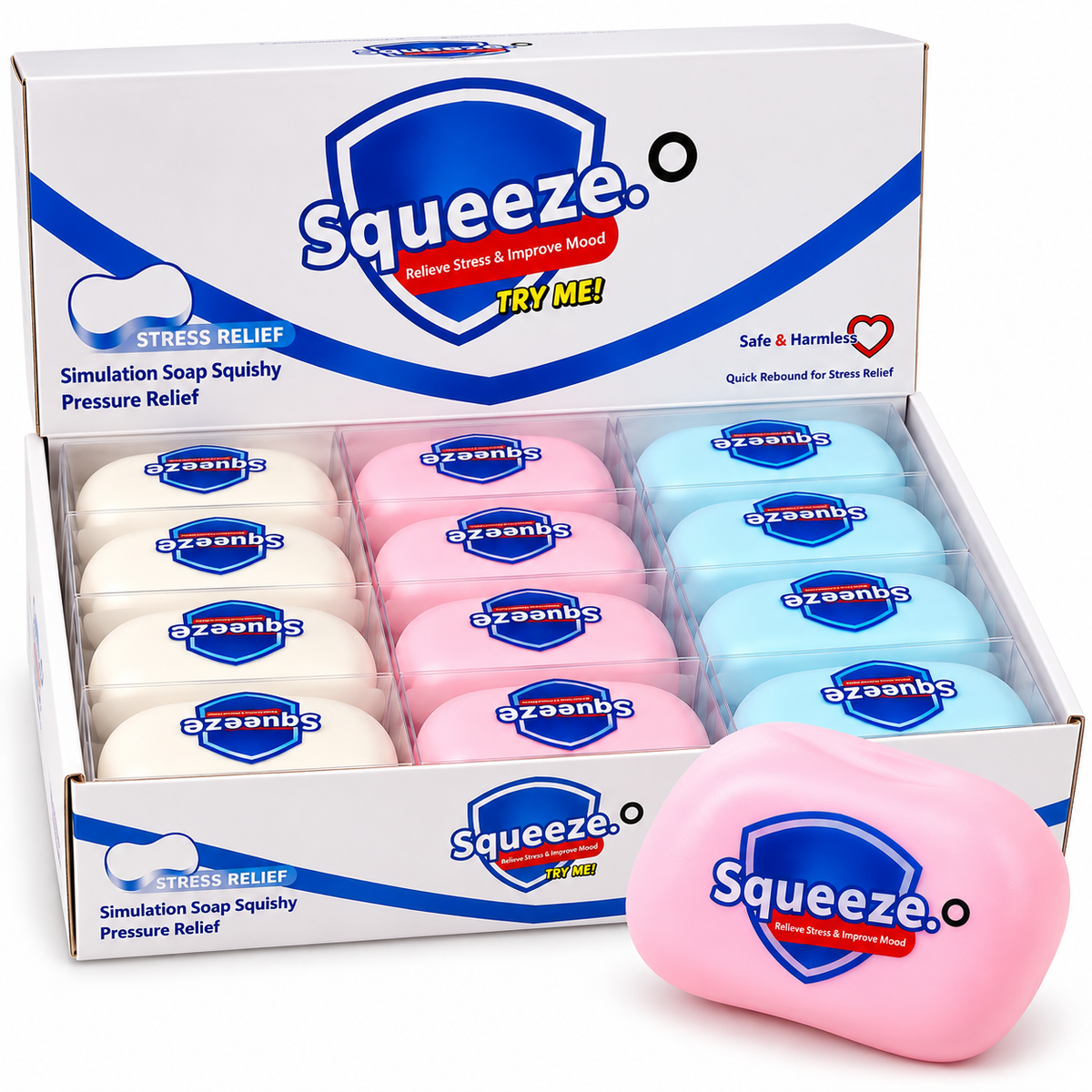 Crunchy Soap Squishy – Seifen Anti-Stress Spielzeug | ASMR Fidget Toy
