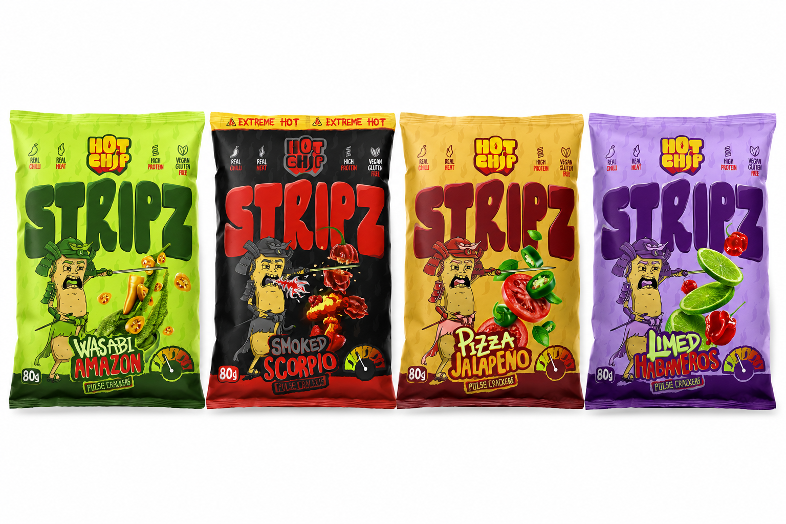 Hot Chip Stripz 4er Mix