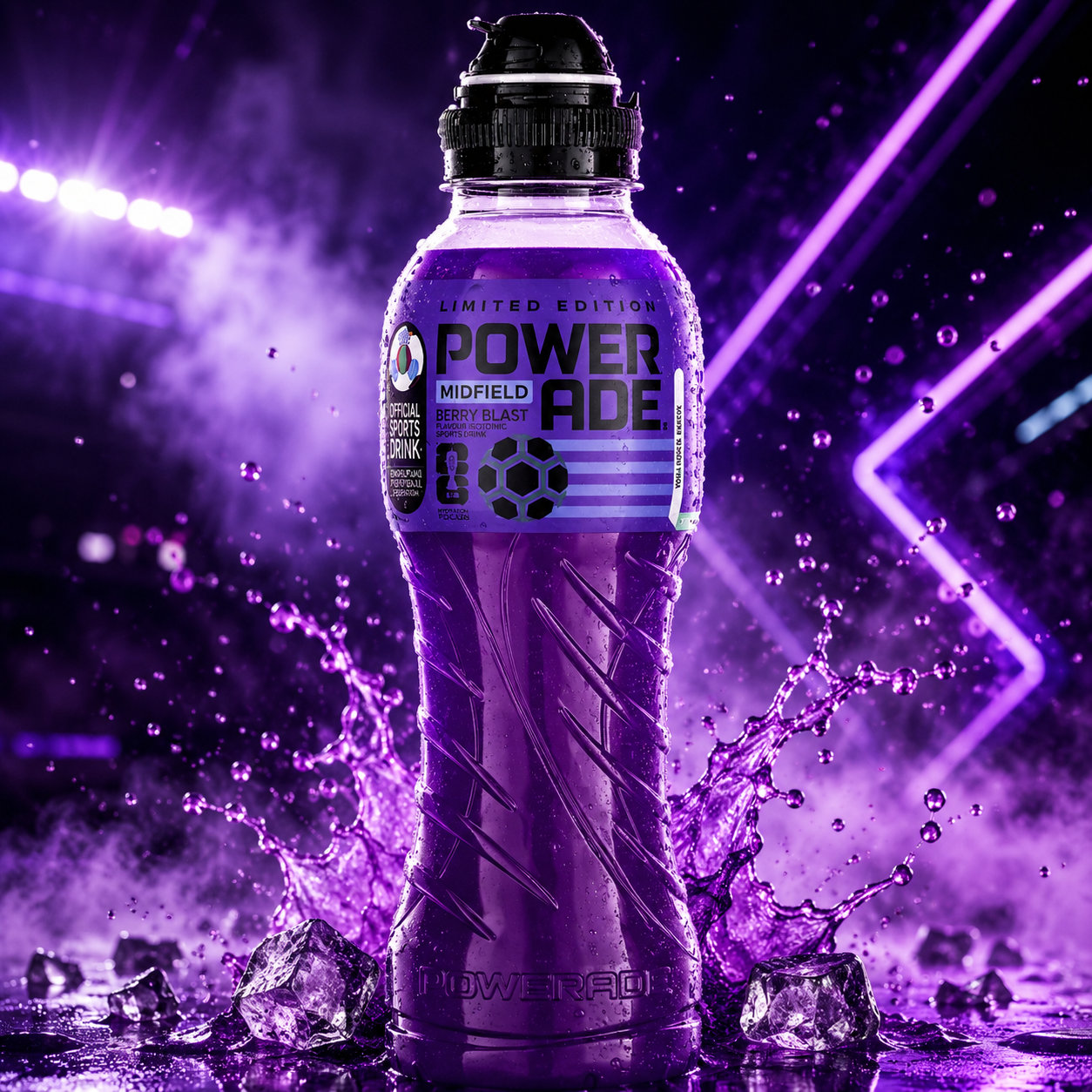 Powerade Playstyles Midfield Limited Edition 500 ml – Melonengeschmack