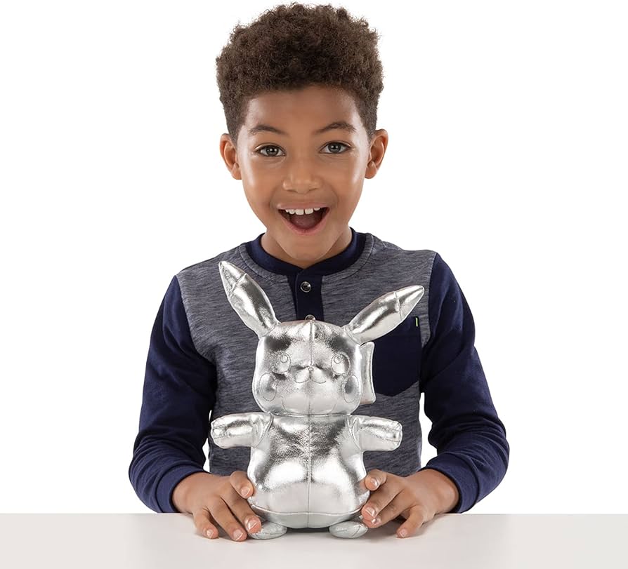 Pokémon Plüsch - 25 Jahre Pikachu Silber 30 cm