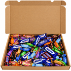 Halloween Schoko Mix Box 80 Stück – Süßigkeiten Box mit Mini Schokoriegeln, einzeln verpackte Schokolade, Süßes oder Saures, Trick or Treat, Halloween Party – Candy & Bar®
