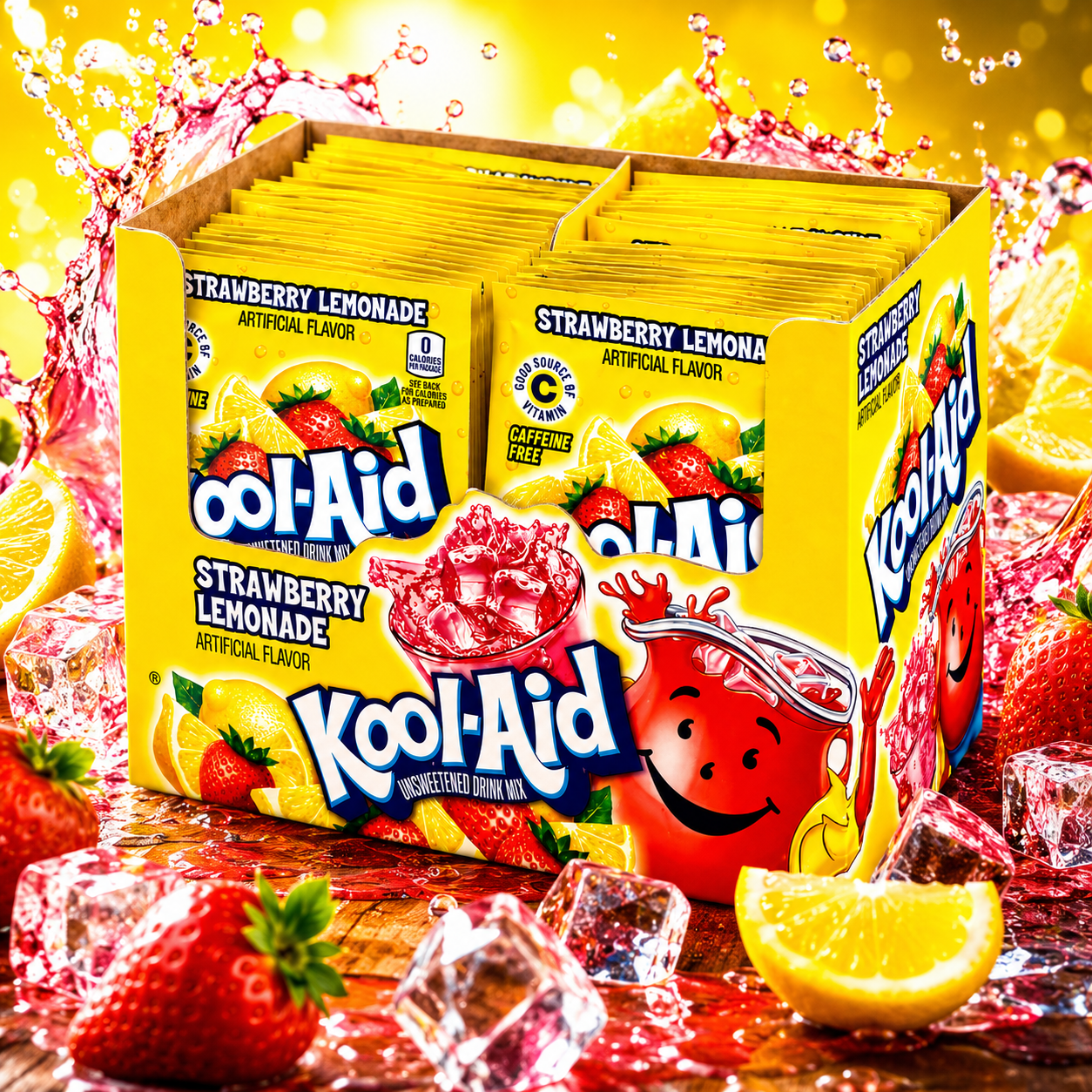 Kool Aid Drink Strawberry Lemonade 48 x 3,9g Vorratspack