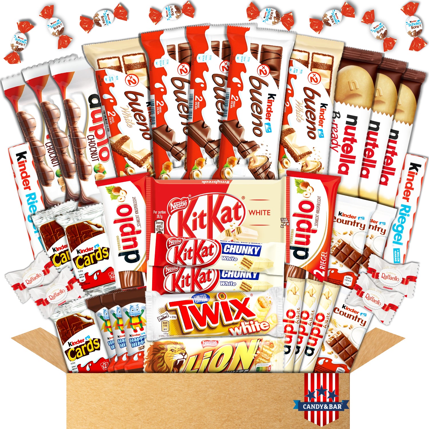 XL Schokoladen Big Box | Kinderschokolade | Schokoriegel | Nervennahrung | Schokolade | Geschenkbox | ausgefallenes Geschenk | Halloween Mix | Candy & Bar ®