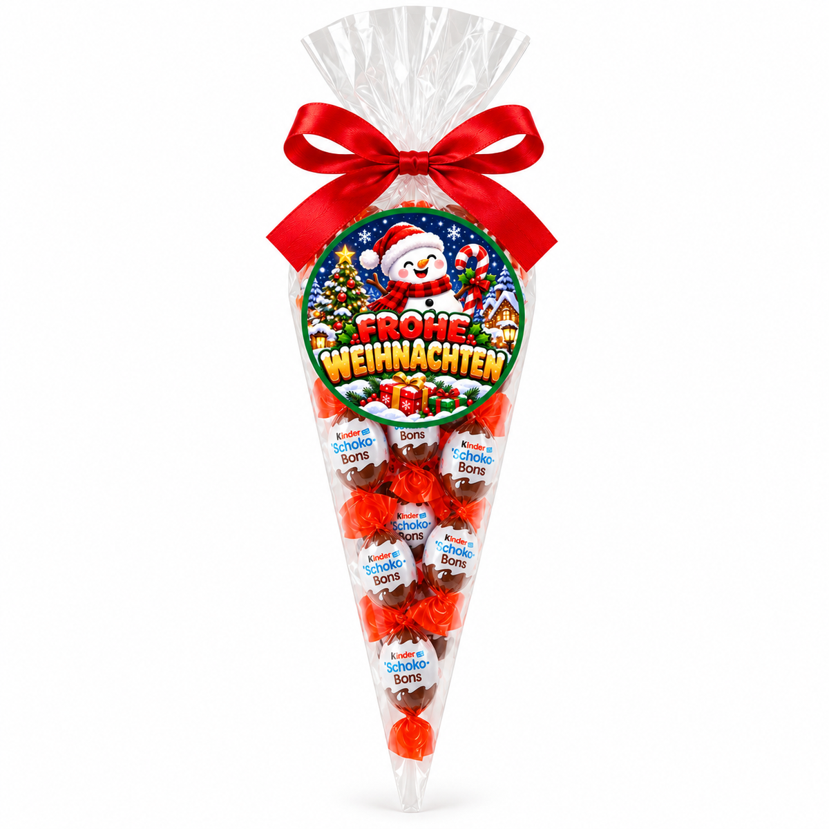 Schoko Bons Geschenk-Tüte – Frohe Weinachten