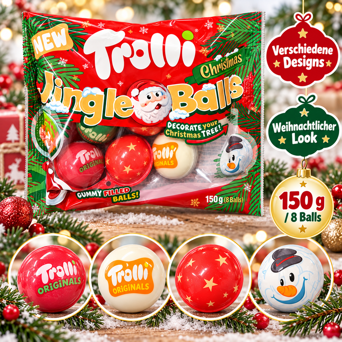 Trolli Christmas Jingle Balls – Weihnachtlicher Naschspaß