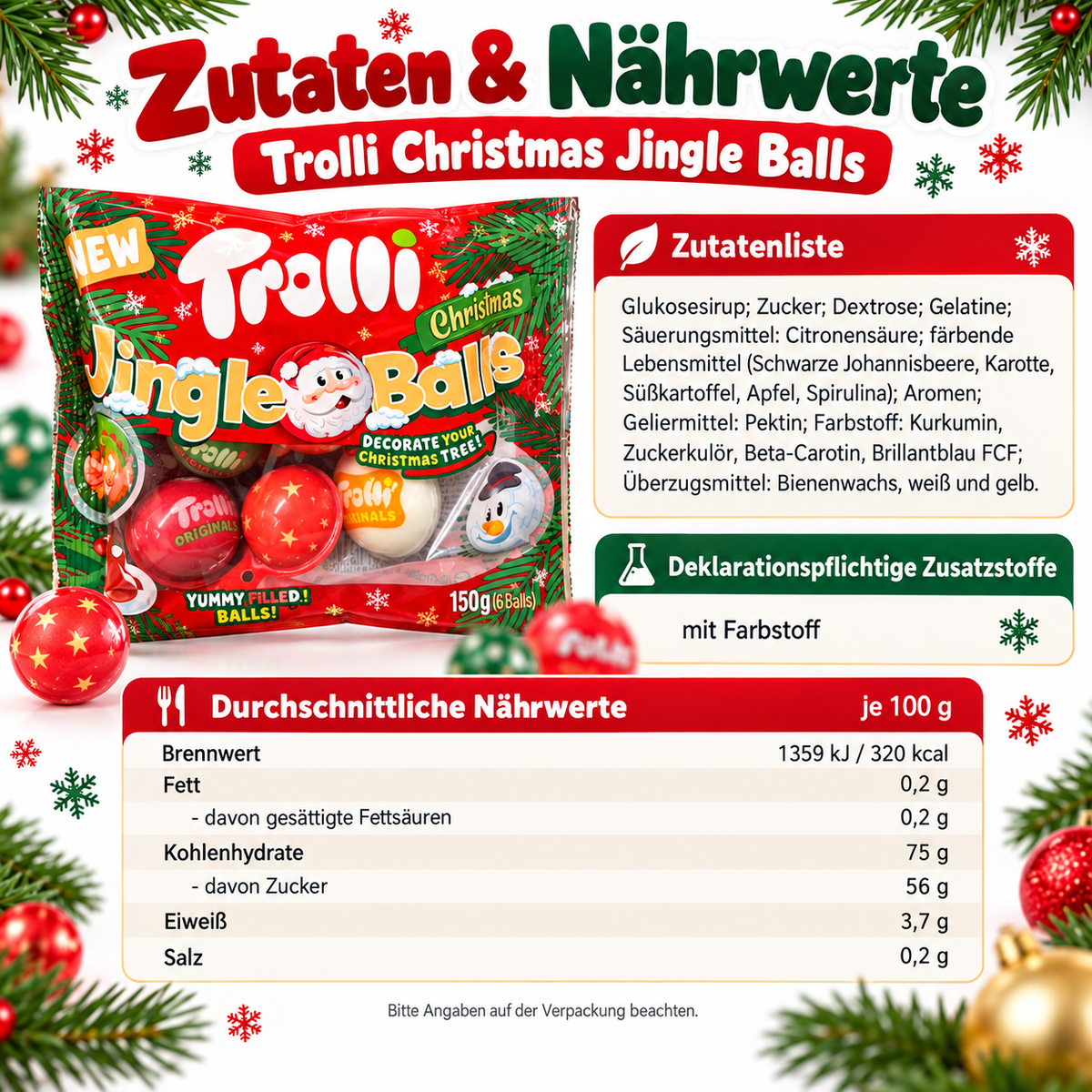 Trolli Christmas Jingle Balls – Weihnachtlicher Naschspaß
