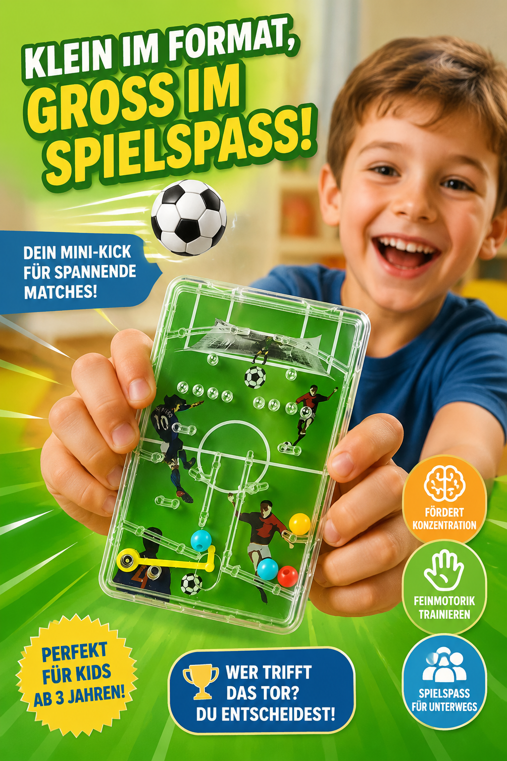 Fußball WM Snack Box – inkl. A1 WM-Spielplaner & Fußball Girlande