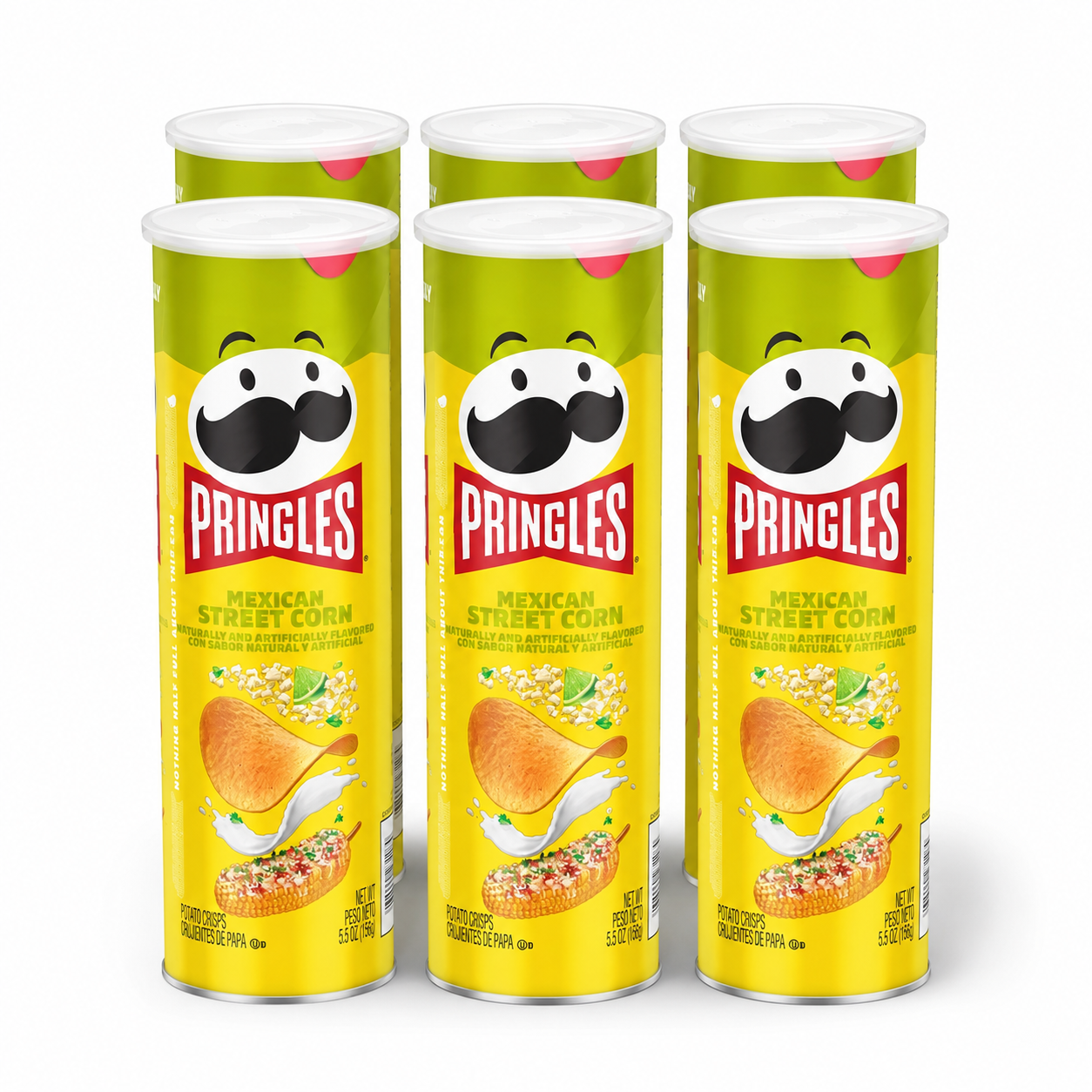 Pringles Mexican Street Corn 6er Vorteilspack – 6 × 158 g – US-Import