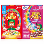 Lucky Charms 2er Set – Classic & Cotton Candy Cerealien mit Marshmallows | 597 g
