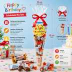 Happy Birthday Schokolade Mix Tüte – Fertiges Geburtstagsgeschenk | Candy & Bar