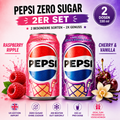 Pepsi Zero Sugar 2er Set – Raspberry Ripple & Cherry Vanilla 2 × 330 ml