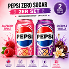 Pepsi Zero Sugar 2er Set – Raspberry Ripple & Cherry Vanilla 2 × 330 ml