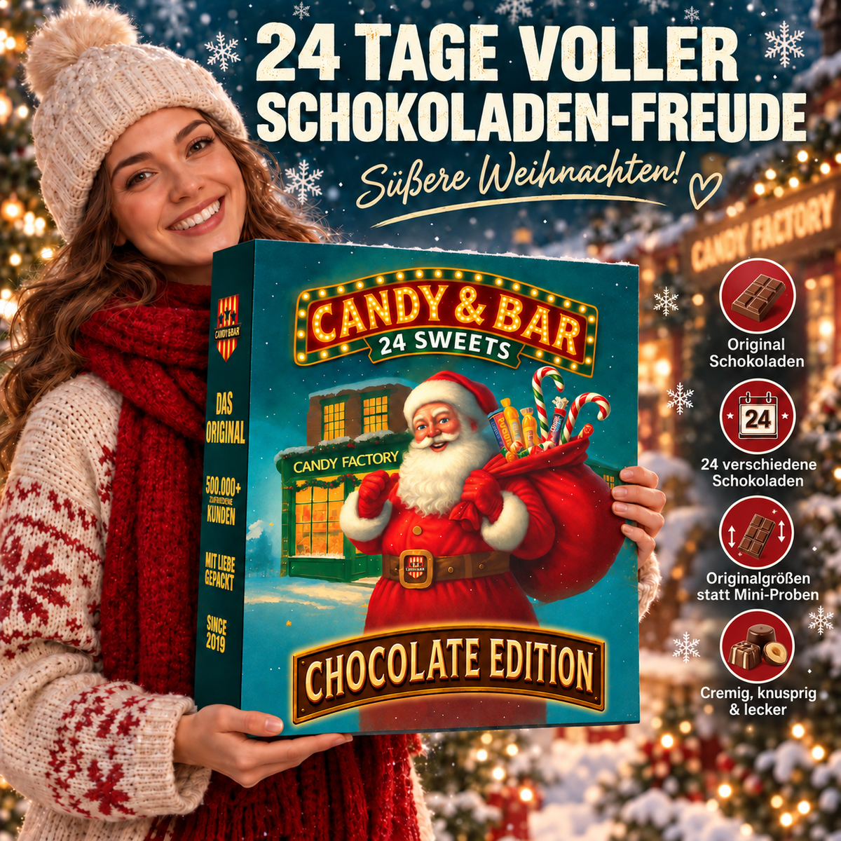 XXL Schokoladen Adventskalender 2026 – Chocolate Edition