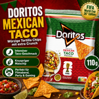 Doritos Mexican Taco Flavour 110 g – Würzige Tortilla Chips | FIFA World Cup 26 Edition