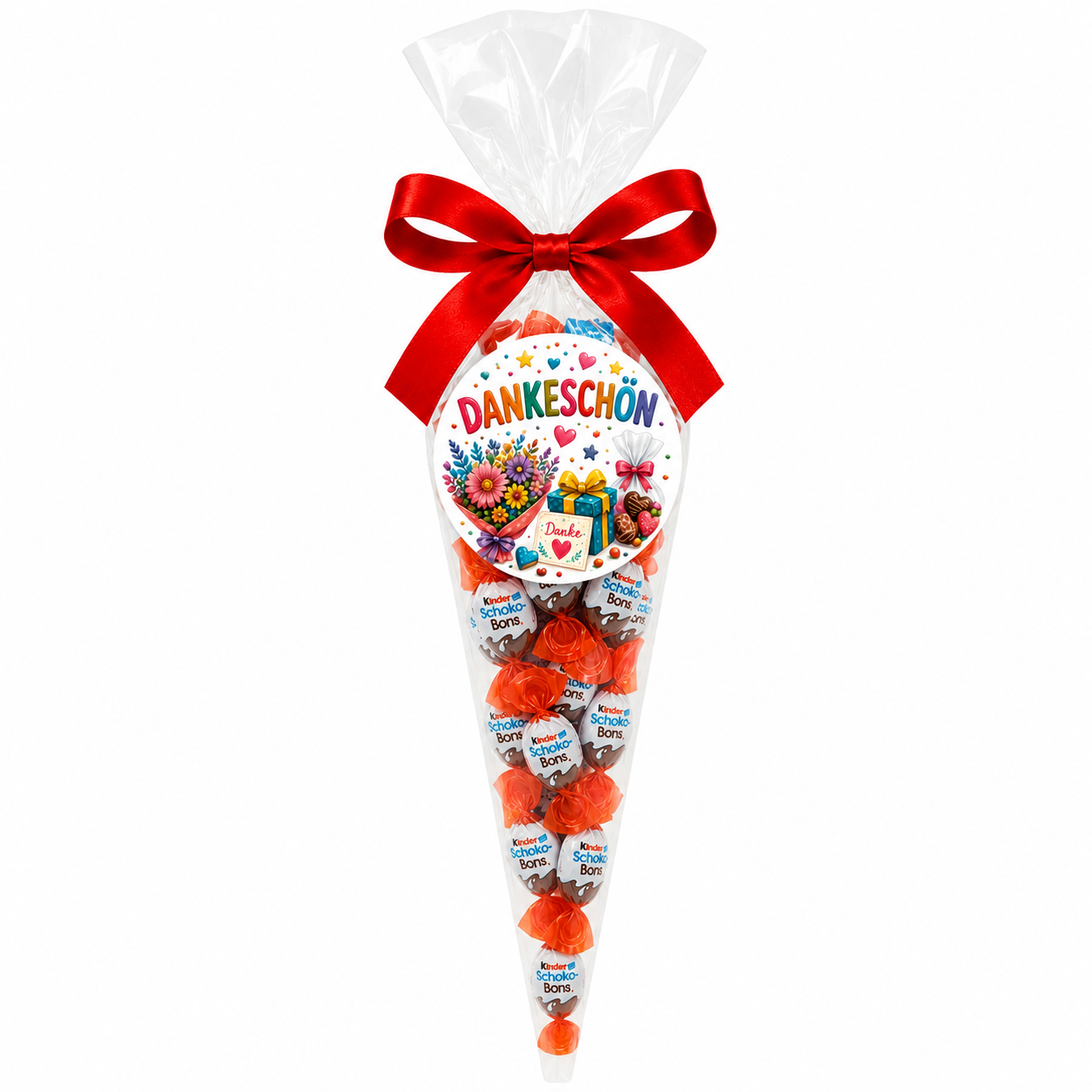 Schoko Bons Tüte als „Dankeschön“ Geschenkidee