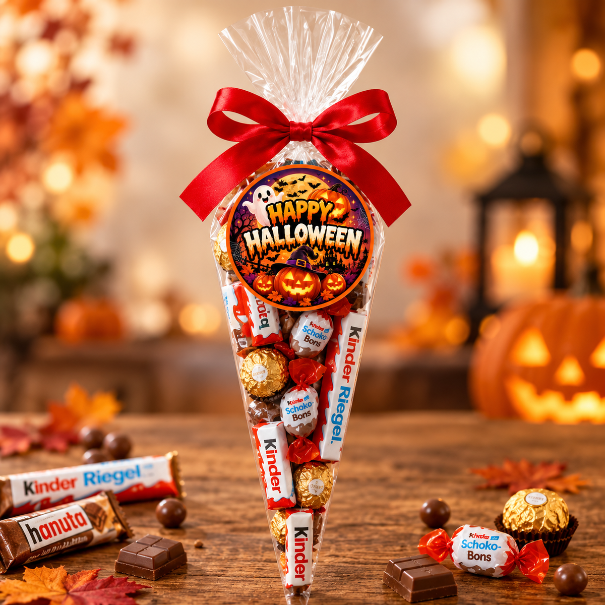 Schokolade Mix Geschenk-Tüte – Happy Halloween
