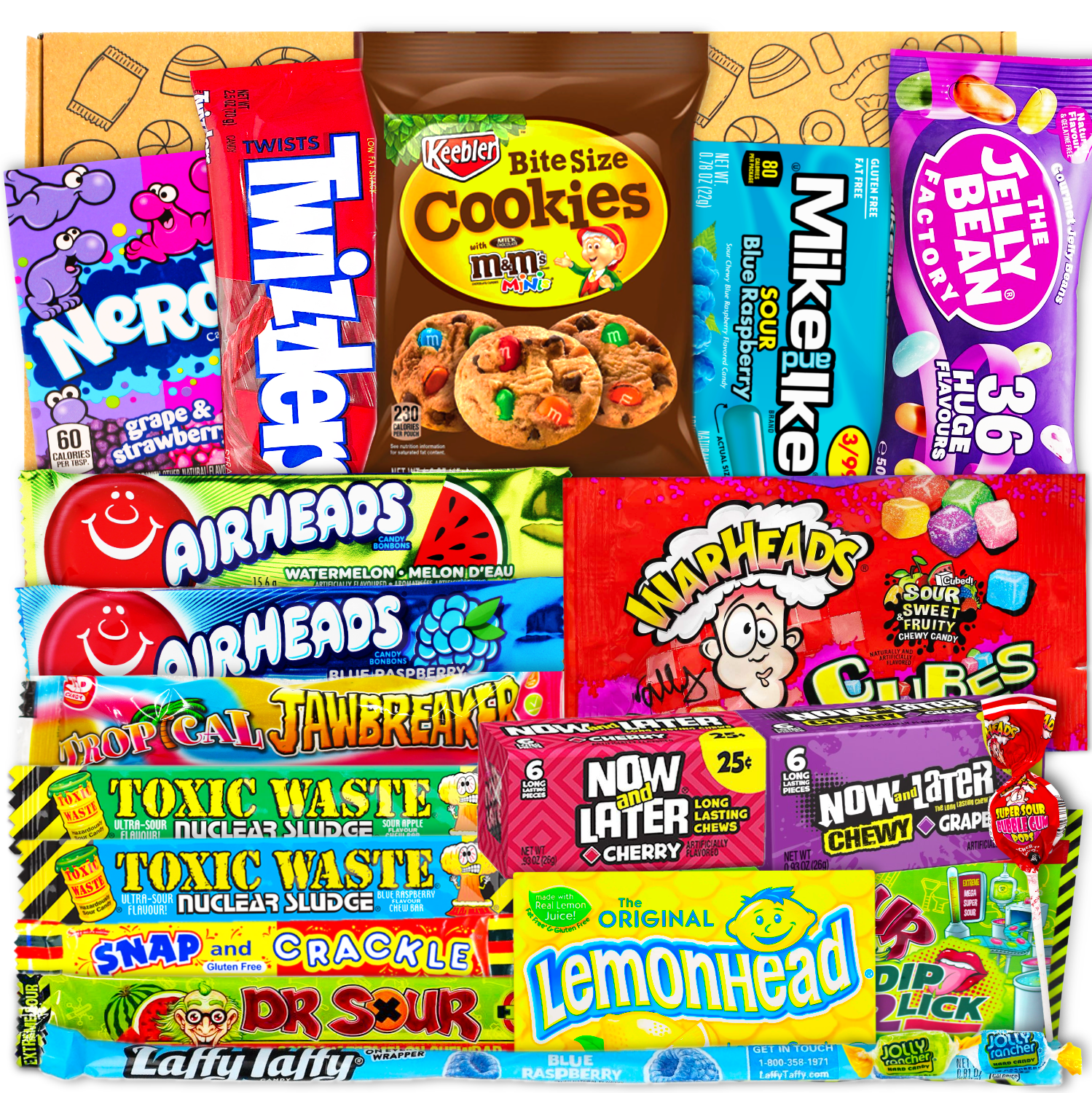JUMBO USA Original BOX | 21 Teile | American Candy | USA Import | Snack Box | Box voller Top Produkte | Geburtstag | Halloween Goodies USA | Cheatday | Candy & Bar ®