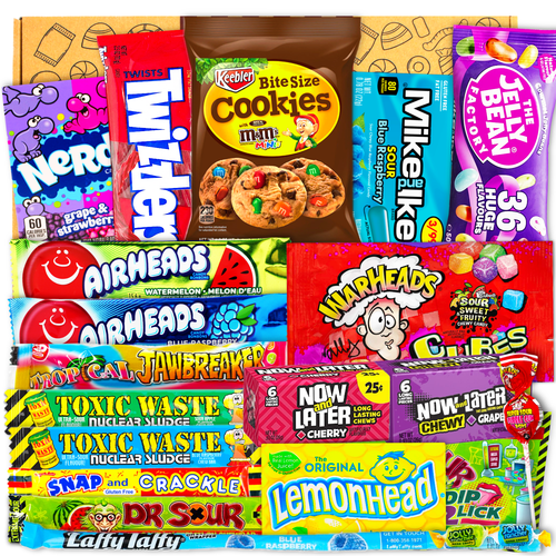 JUMBO USA Original BOX | 21 Teile | American Candy | USA Import | Snack Box | Box voller Top Produkte | Geburtstag | Halloween Goodies USA | Cheatday | Candy & Bar ®