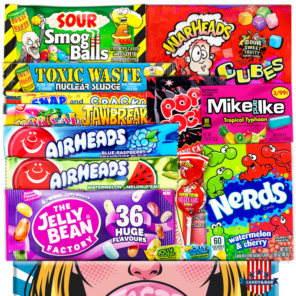 Amerikanische Süßigkeiten Box