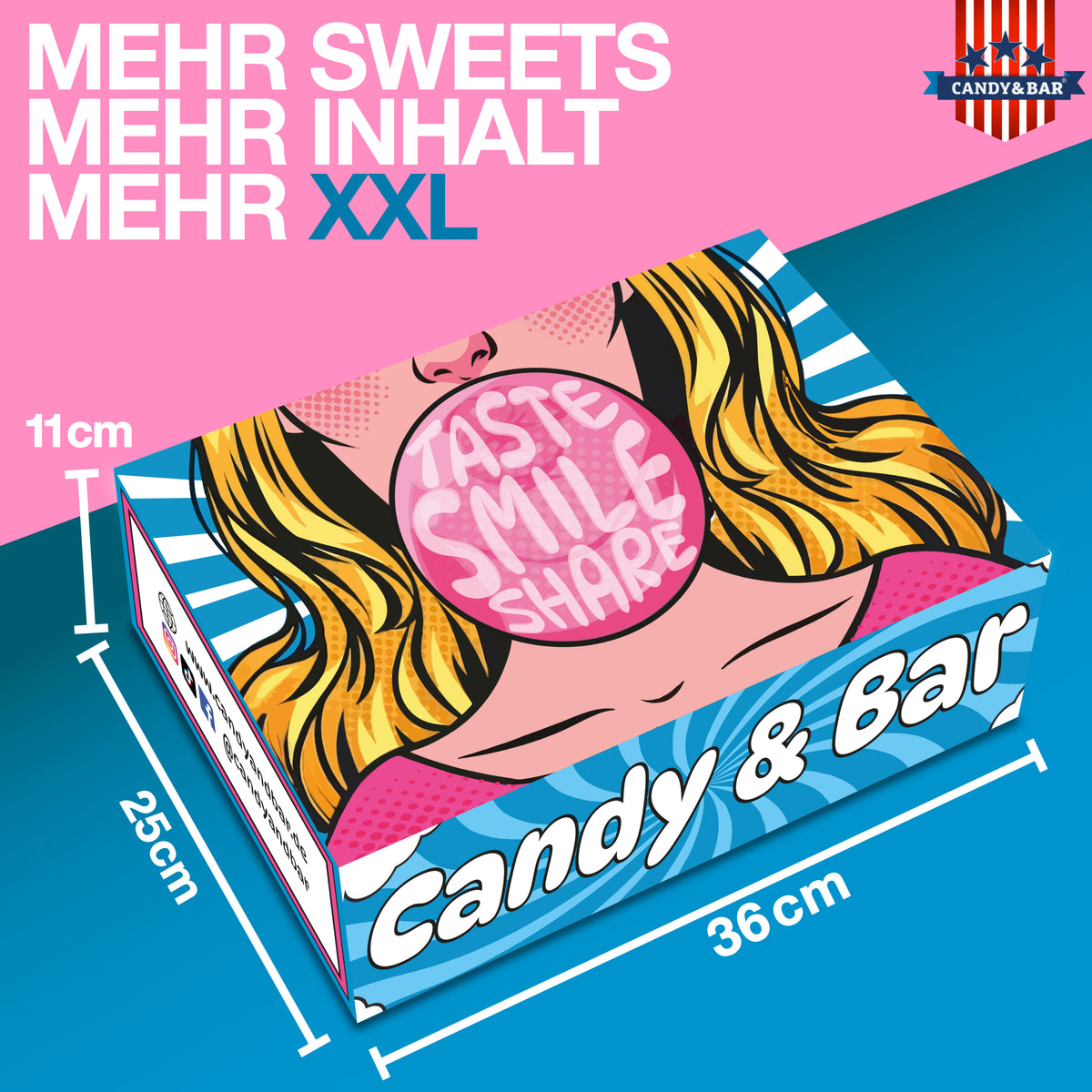 XXL USA Candy Box – American Candy, US Snacks & mehr