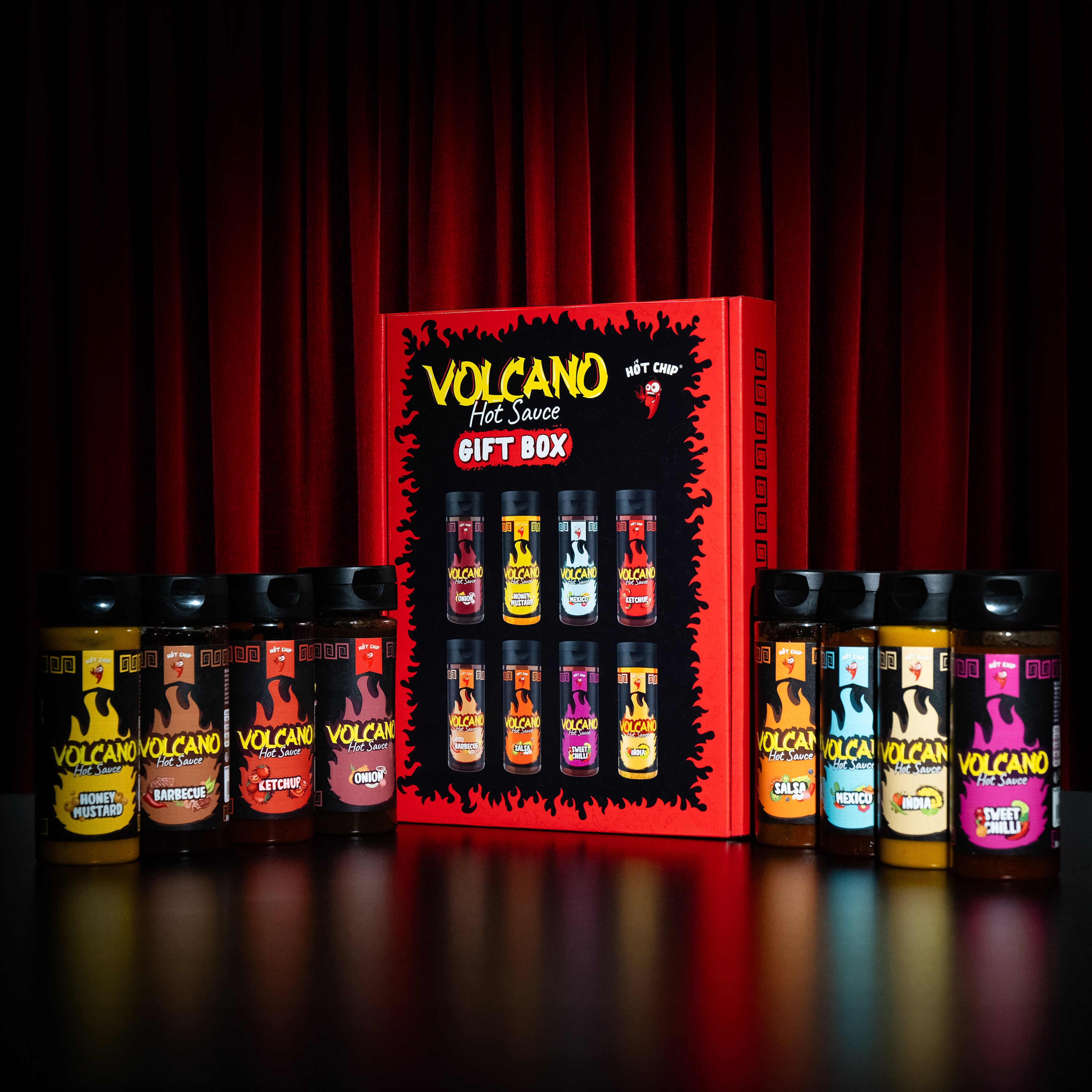 Hot Chip Saucen Set Volcano