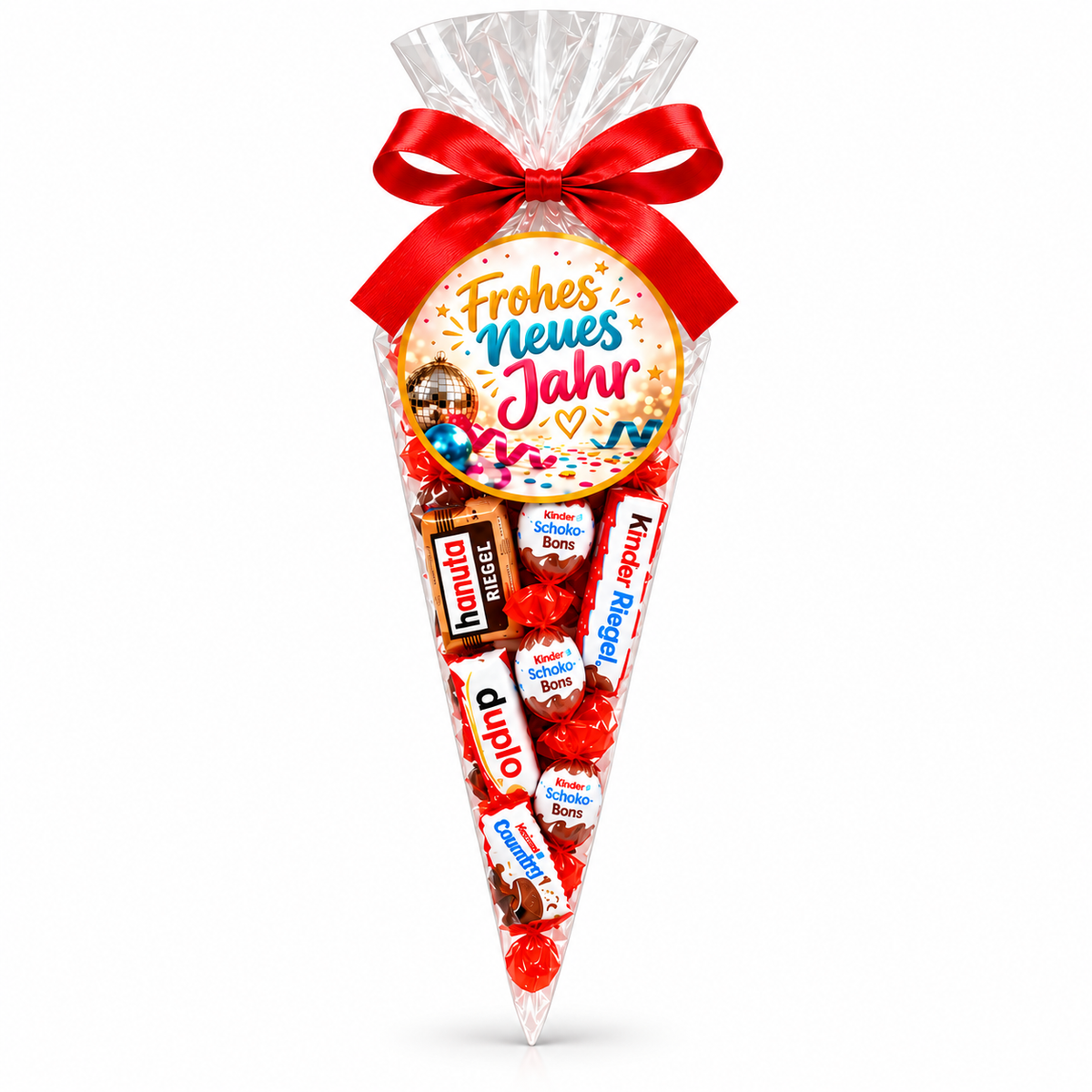 Schokolade Mix Geschenk-Tüte – Frohes neues Jahr