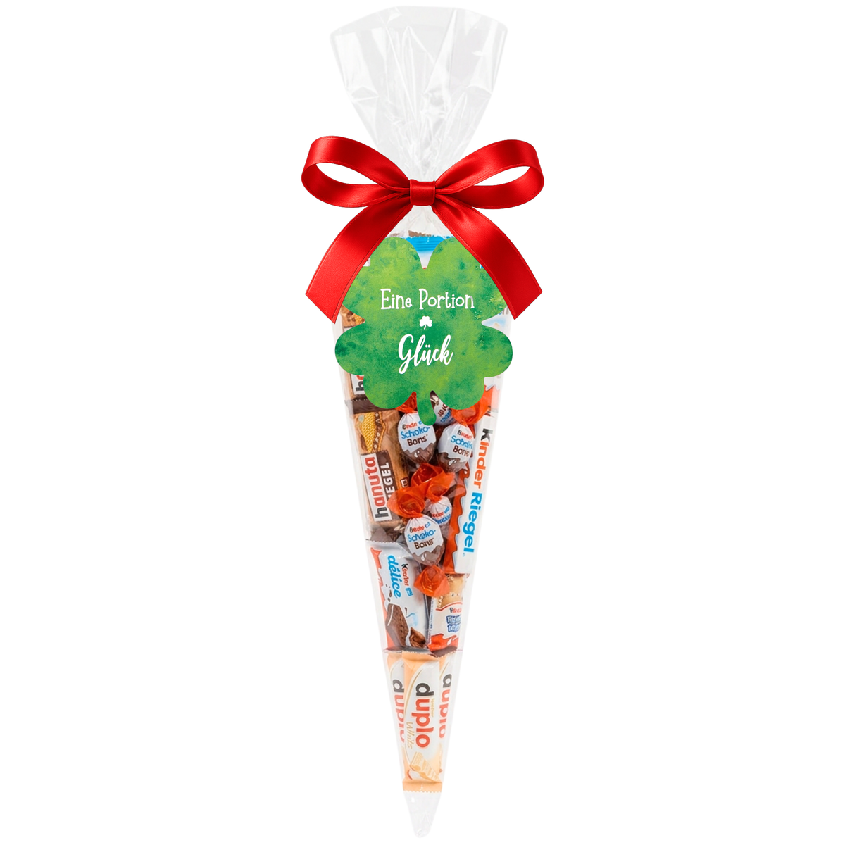 Schokolade Mix Geschenk-Tüte – Eine Portion Glück