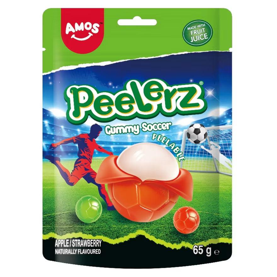 AMOS Peelerz Soccer Fruchtgummi 65 g