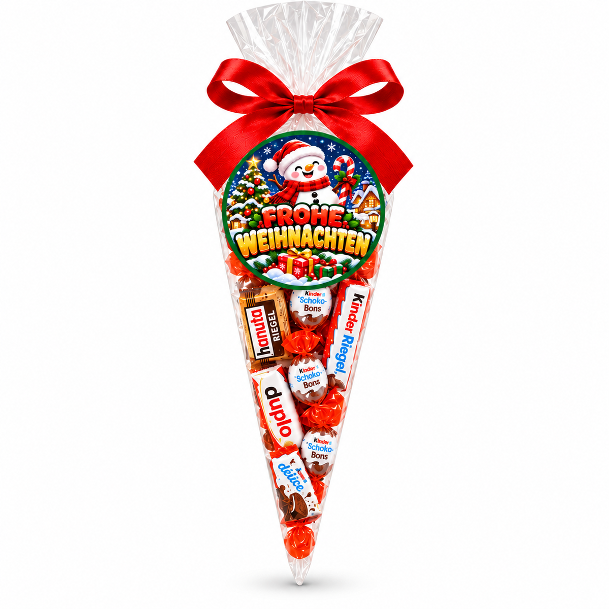 Schokolade Mix Geschenk-Tüte – Frohe Weinachten
