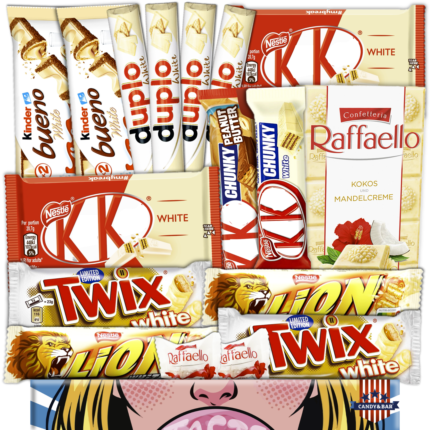 Weiße Schoko Box