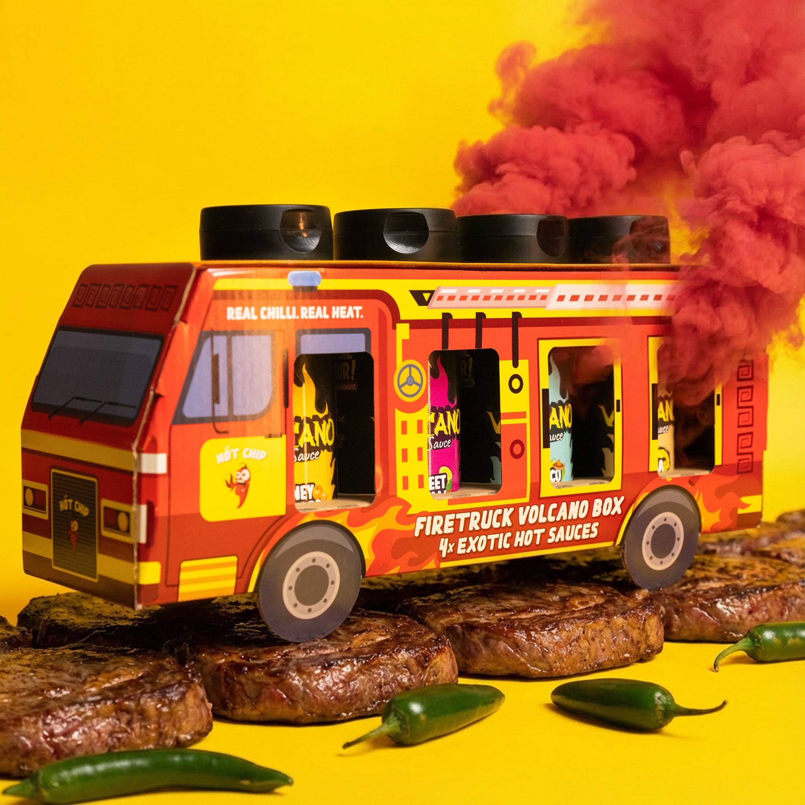 Saucen Set Firetruck 4x Exotic - Hot Chip