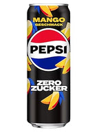 Pepsi Zero Mango 3er Set – 3 × 330 ml Cola mit Mango-Geschmack