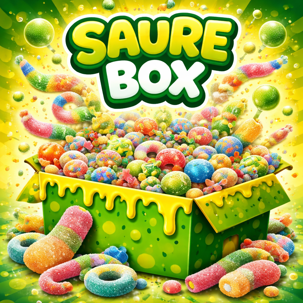 Saure USA Süßigkeiten Box | 20 Stück | USA Import | Trick or Treat Party Geschenk | Geburtstagsgeschenk | Sour Candy | Urlaubs Box | Candybox | Candy & Bar ®