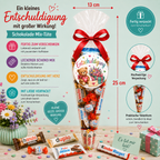 Schokolade Mix Geschenk-Tüte – Entschuldigung