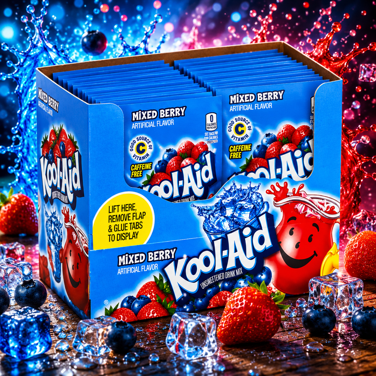 Kool Aid Drink Mixed Berry 48 x 3,9g Vorratspack