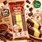 Fluffy Slice Triangle Cake - Chocolate