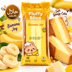 Fluffy Slice Triangle Cake - Banane