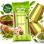 Fluffy Slice Triangle Cake - Matcha