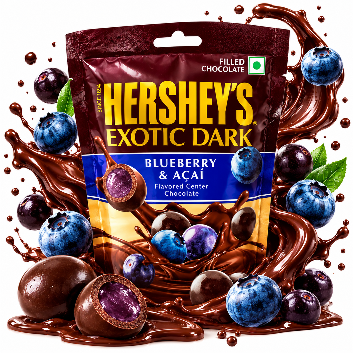 Hershey's Exotic Dark Blueberry & Açaí 30g