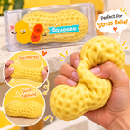 Erdnuss Squishy – Quetschspielzeug mit Baustein-Füllung