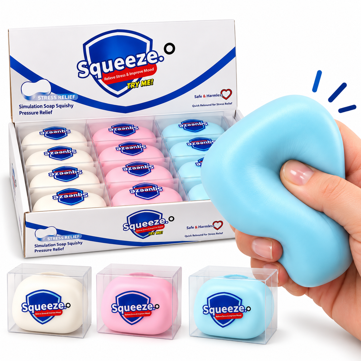 Crunchy Soap Squishy – Seifen Anti-Stress Spielzeug | ASMR Fidget Toy