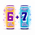 Brainrot Soda Set, Six & Seven 2x 250ml