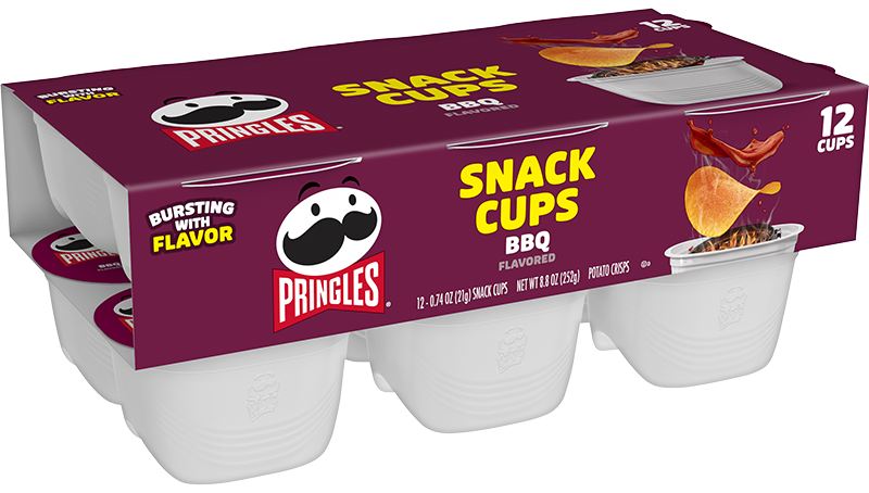Pringles BBQ Snack Stacks 12er Pack – 12 × 19 g Portionsbecher – US-Import